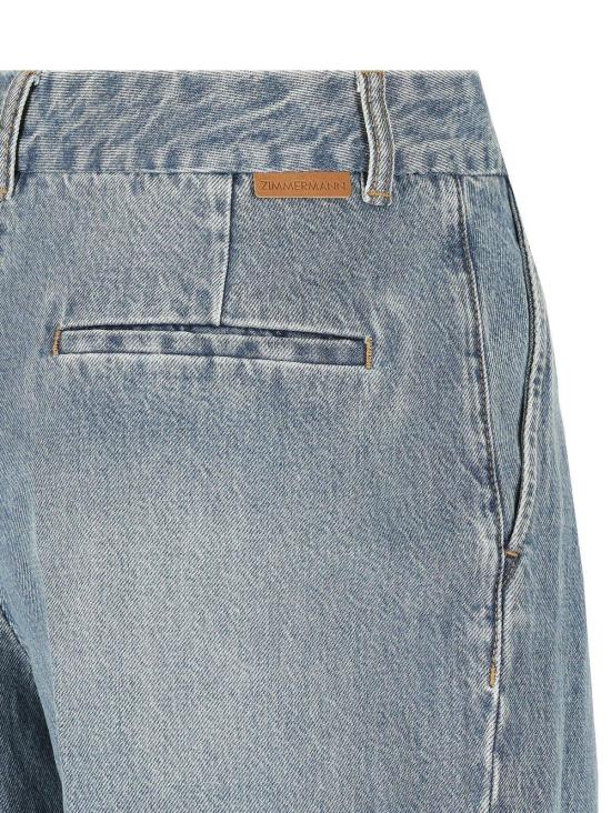  짐머만 데님 팬츠 일러스트레이션 데님 진 넵튠 - ZIMMERMANN