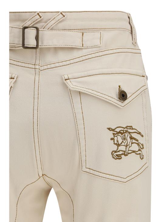 26SS 버버리 하이 라이즈 부츠컷 진 8118523 C3997 CREAM - BURBERRY