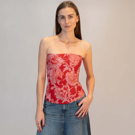  MIAOU 민소매 티셔츠 Miaou 천칭 자리 코르셋 사이렌 다 마스크