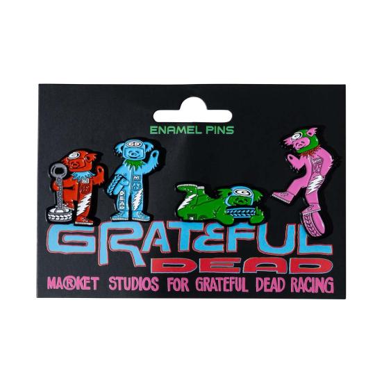  마켓 토트백 Gd X  핏크루 베어스 에나멜 핀 4개 세트