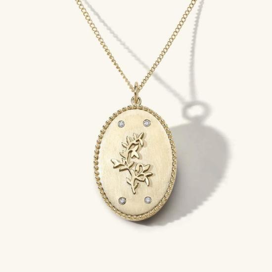  자하바 목걸이/팬던트 석류 토큰 펜던트 골드