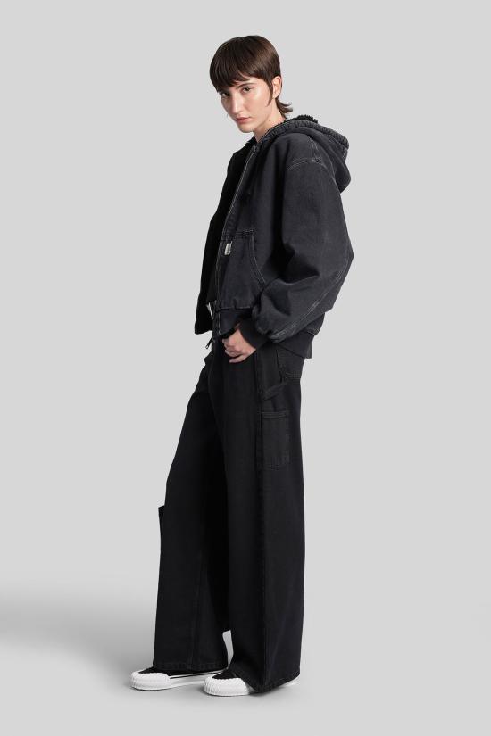  칼하트 데님 팬츠 카하트 W 진 팬츠 블랙 - CARHARTT