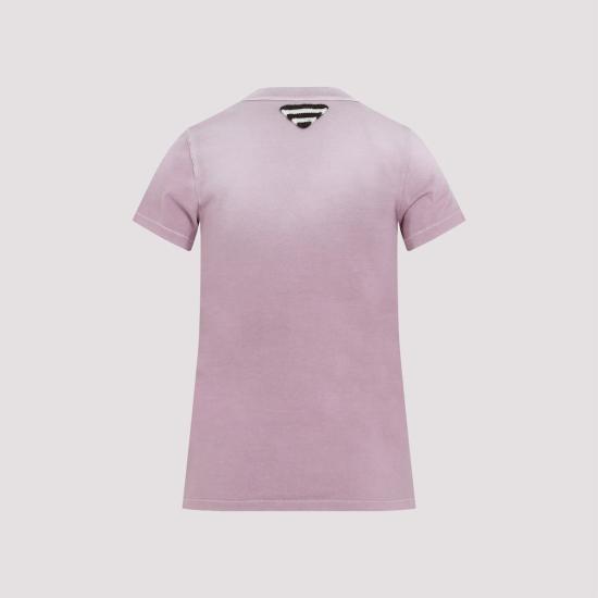  프라다 반팔 티셔츠 코튼 티셔츠 말바 - PRADA