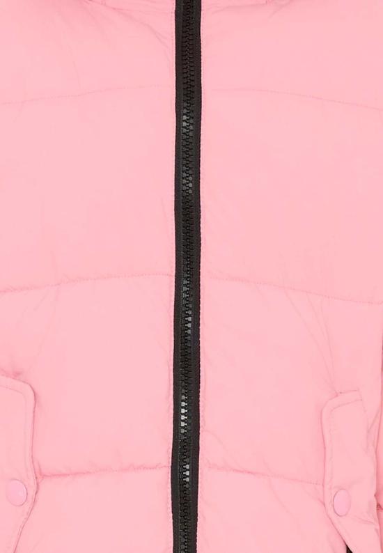  [키즈] 바로우 자켓 곰돌이 무늬가 있는 핑크색 아동용 배로우 다운 재킷 - BARROW