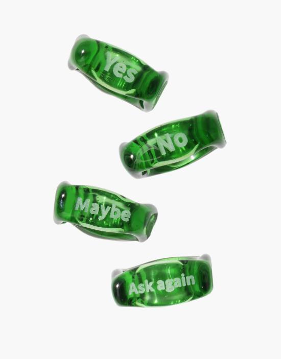  클레드 반지 다이스 링 클리어 에어/그린 포레스트/라이트 올리브/브라운 앰버/블루 오션