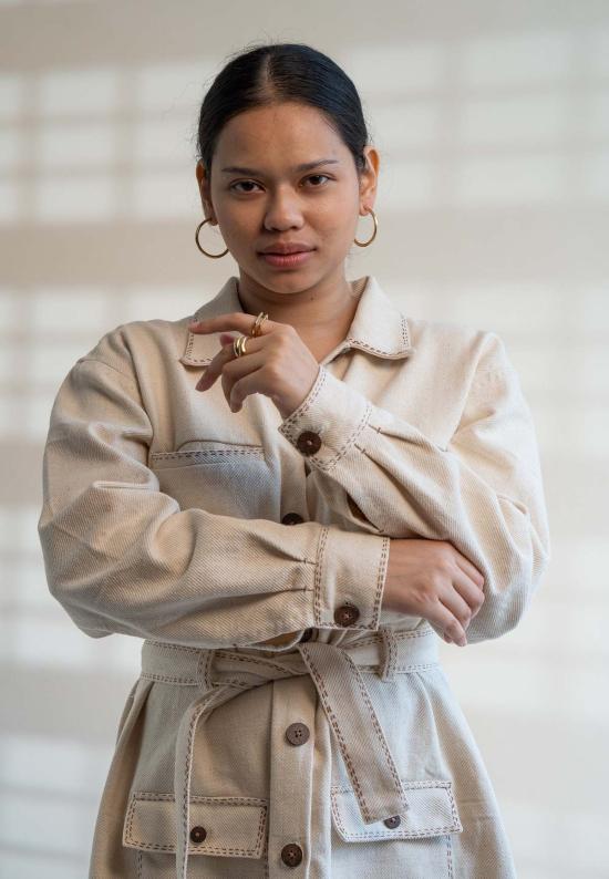  이키비 데님 자켓 도닝 데님 재킷 오프 화이트 - IKKIVI