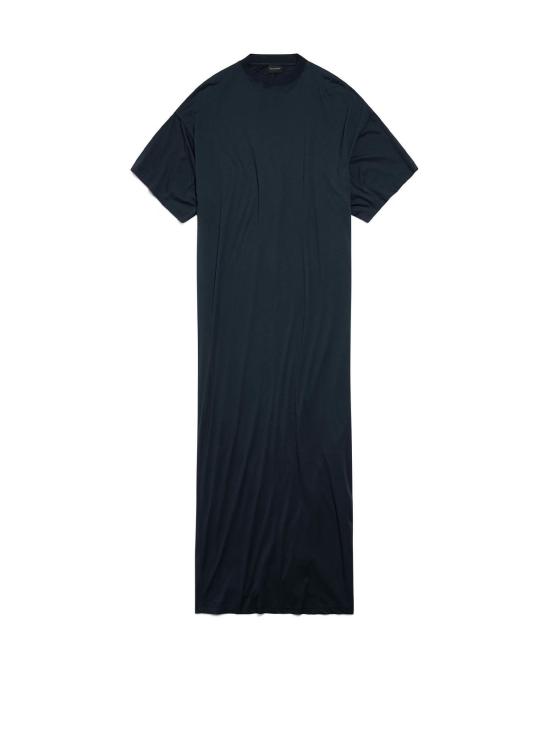  발렌시아가 미디 원피스 드레스 페이디드 블랙