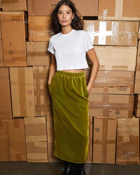  LWN 롱 스커트 Lwn Glenn 스커트 카피르 그린 - OTHER BRANDS