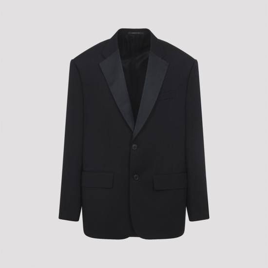  발렌시아가 자켓 턱시도 재킷 블랙 - BALENCIAGA