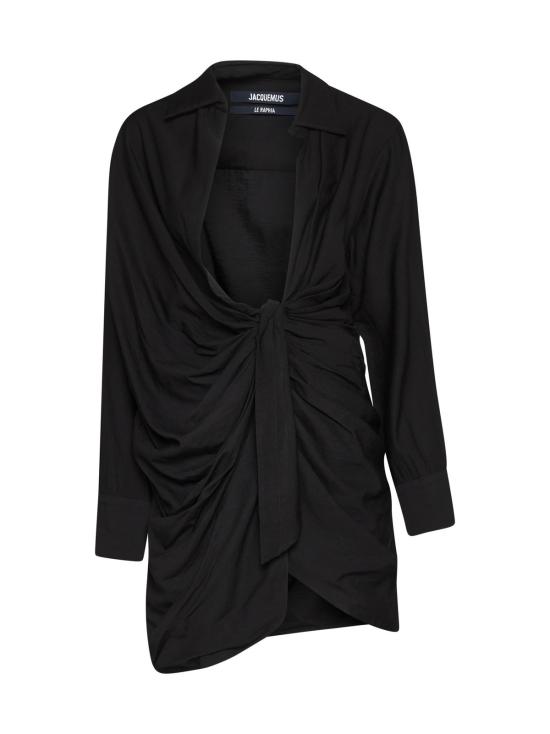  자크뮈스 미디 원피스 자크무스 아비토 드레스 블랙