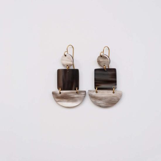  마디디 컬렉티브 이어링 마딜리 콜렉티브 하프 서클 스퀘어 - MAADILI COLLECTIVE
