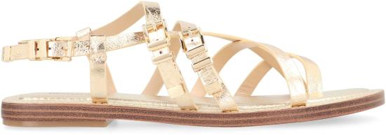  마이클 코어스 샌들 대링턴 가죽  페일 골드 - MICHAEL KORS