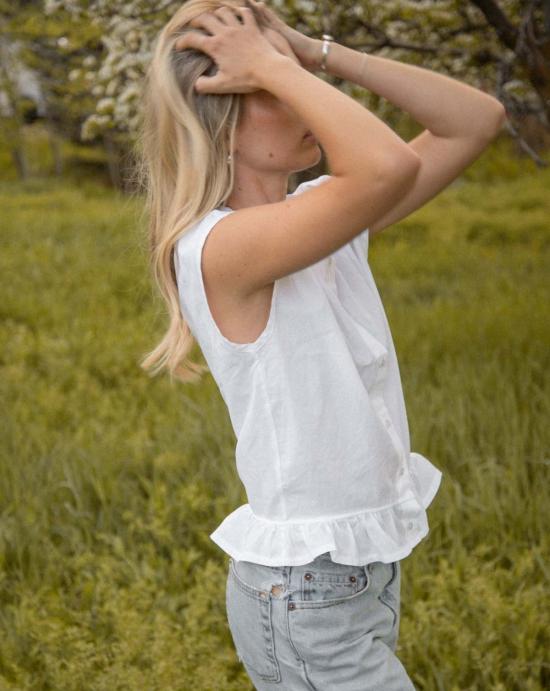  Sønderhaus 민소매 티셔츠 쇠네르하우스 버튼 탱크 - OTHER BRANDS