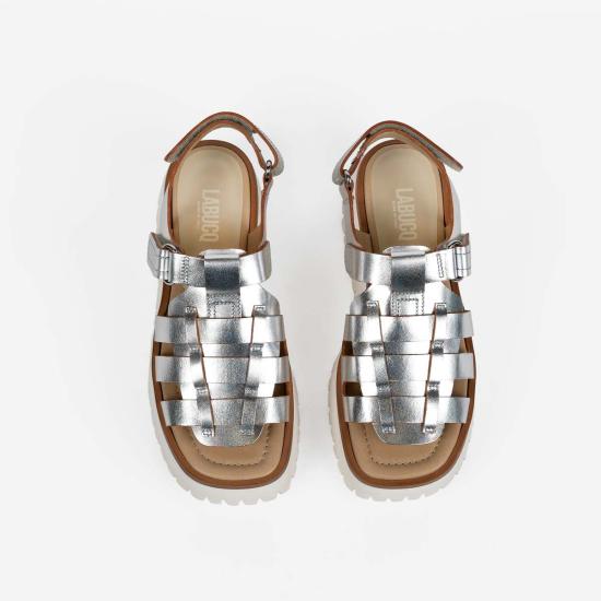  Labucq 샌들 라부크 부머 스포츠  실버 - OTHER BRANDS