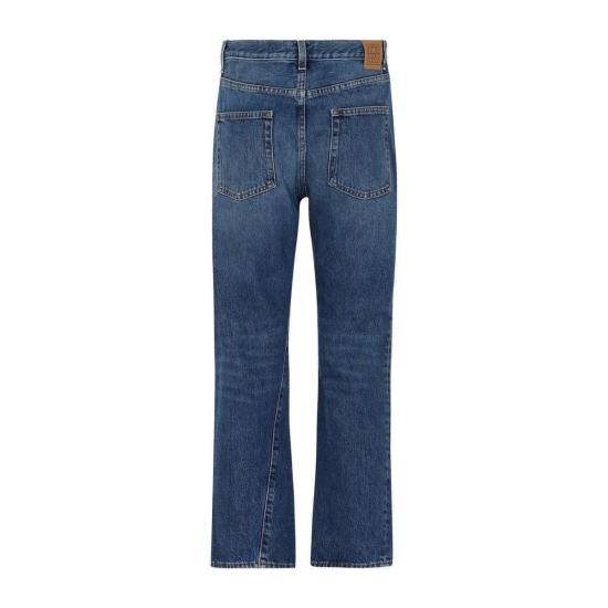  토템 데님 팬츠 크롭 스트레이트 레그 진 블루 - TOTEME