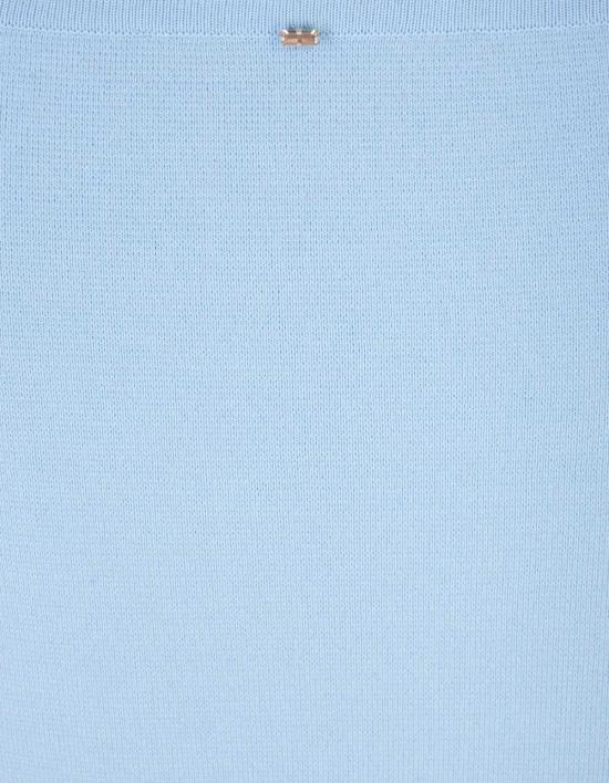  막스마라 블라우스 막스 마라 풀민 크롭탑 블루 - MAX MARA