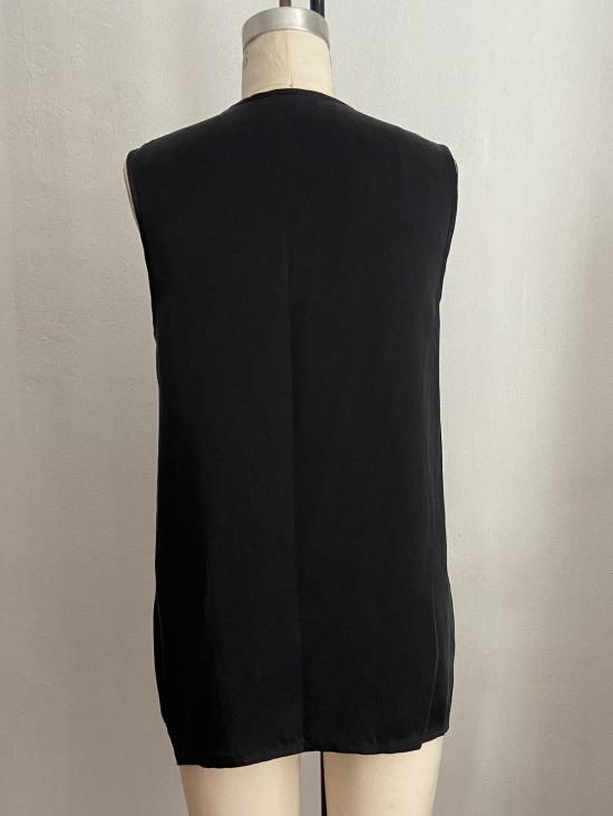  케흘러 오마지오 민소매 티셔츠 칼레 프론트 타이 탱크 - KAHLER OMAGGIO