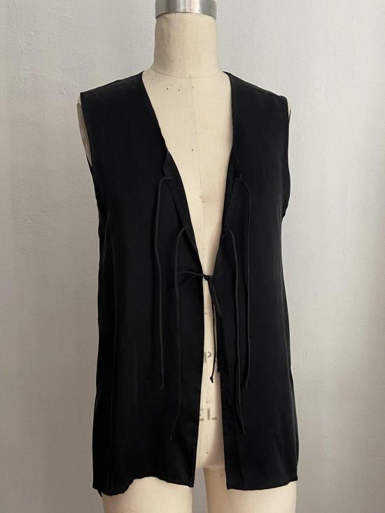  케흘러 오마지오 민소매 티셔츠 칼레 프론트 타이 탱크 - KAHLER OMAGGIO