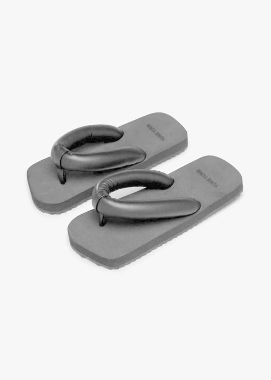  유메유메 뮬/슬리퍼 스키 슬라이드 블랙 - YUME YUME