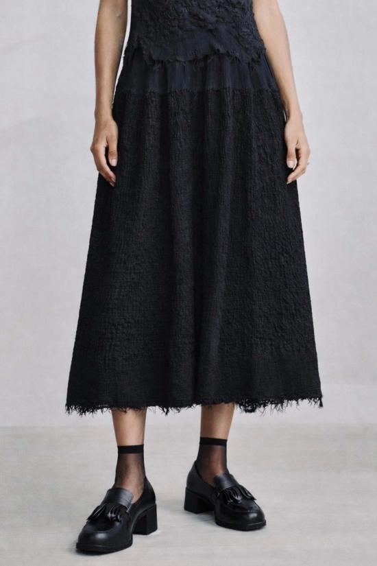  예세이트 롱 스커트 예사엣 마아자 스커트 에크루 - YESAET