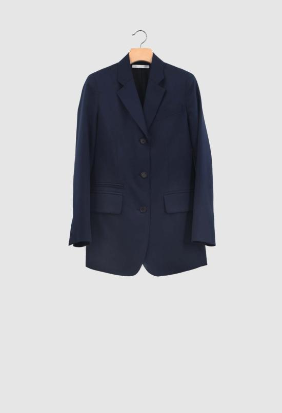  율리아 옌츠슈 수트 자켓 줄리아 젠츠슈 쇼팽 오가닉 울 개버딘 쓰리버튼 블레이저 재킷 네이비