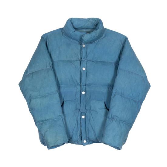  올더브라더 패딩 왁스드 퍼프 코트 마이크로 스트라이프 라이트 코트