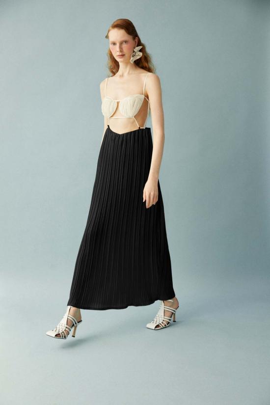  루이자 에 라 루나 롱 원피스 Luisa Et La Luna 에로스 플리츠 드레스 - LUISA ET LA LUNA