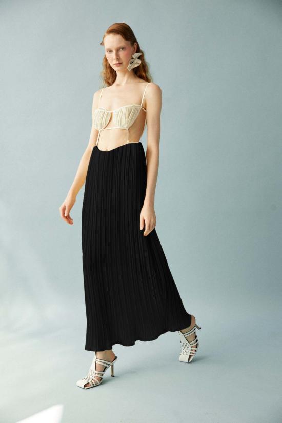  루이자 에 라 루나 롱 원피스 Luisa Et La Luna 에로스 플리츠 드레스