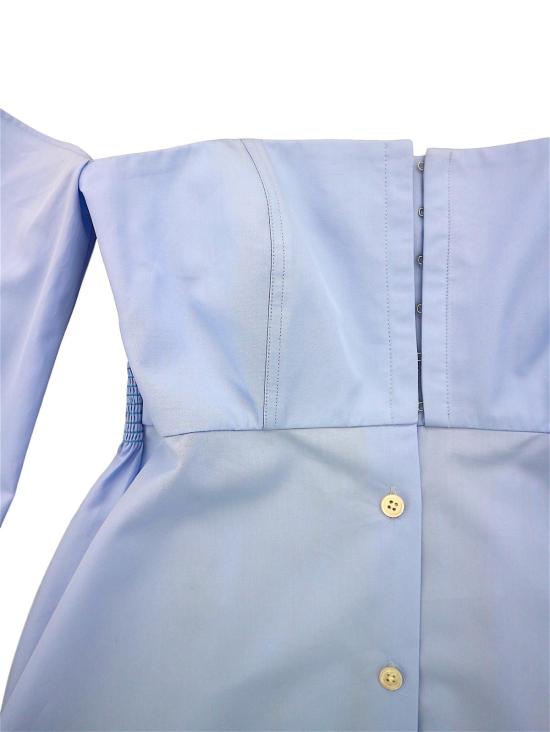  CF. Goldman 블라우스 참고: 골드만 오프숄더 코르셋 셔츠 블루 - OTHER BRANDS