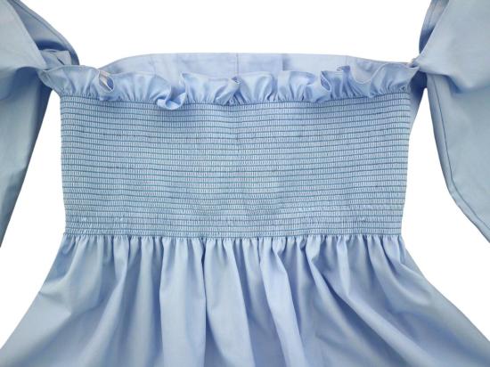  CF. Goldman 블라우스 참고: 골드만 오프숄더 코르셋 셔츠 블루 - OTHER BRANDS