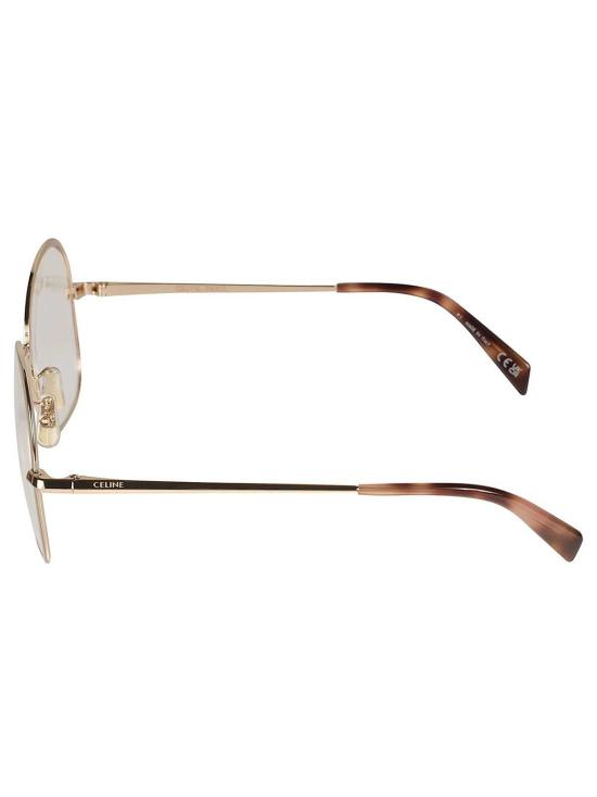  셀린느 안경 로고 렌즈 스퀘어 프레임 선글라스 옐로우 - CELINE