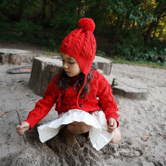  지지 니트웨어 모자 버블햇