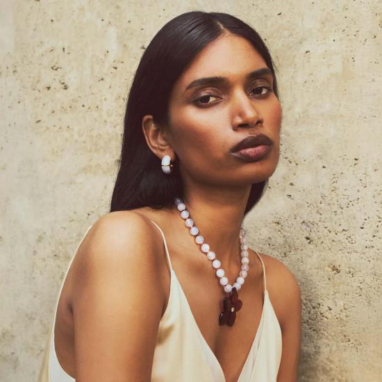  리지 포르투나토 이어링 젤리지 후프 귀걸이 - LIZZIE FORTUNATO