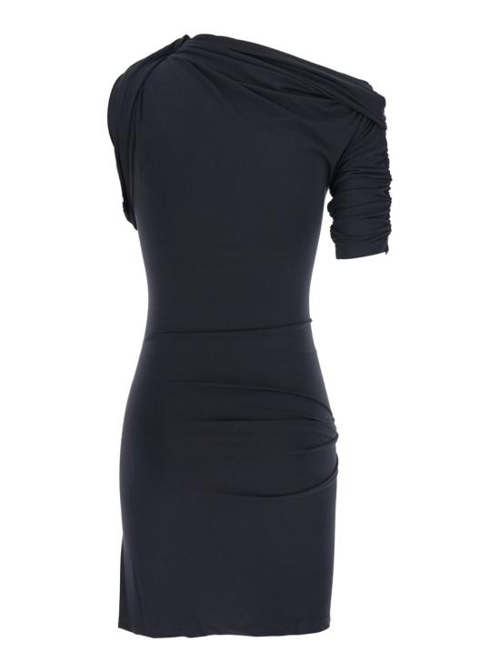  자크뮈스 숏 원피스 Jacquemus La Mini Robe Drapeado 미니 드레스 블루 - JACQUEMUS