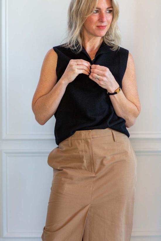  비르기테 허스카인드 미디 스커트 허스킨드 그레이스 스커트 카키 - BIRGITTE HERSKIND