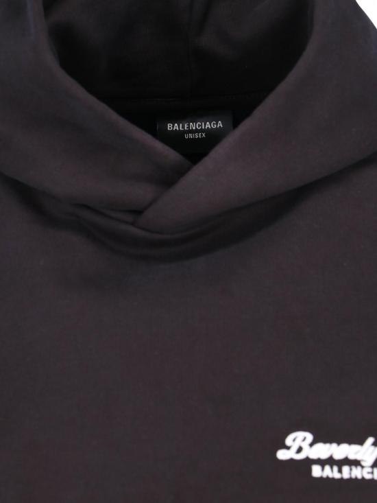  발렌시아가 스웨터 베벌리 힐스 후디 워시드블랙화이트 - BALENCIAGA