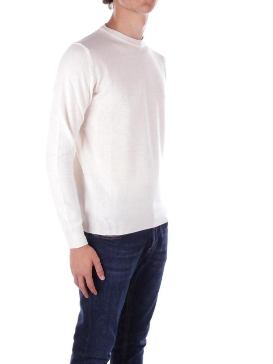  울리치 스웨터 로고 자수 크루넥 점퍼 크림색 - WOOLRICH