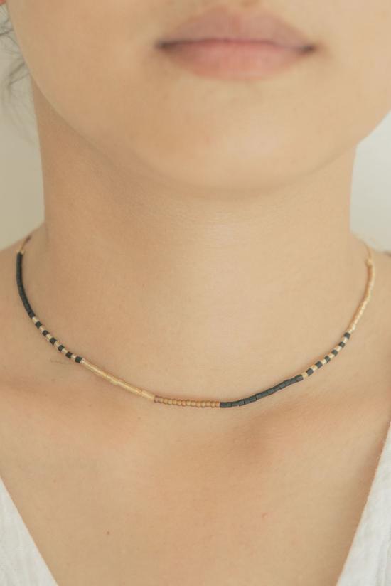  빌리지 스라이브 목걸이/팬던트 골든 비즈 목걸이 - VILLAGE THRIVE