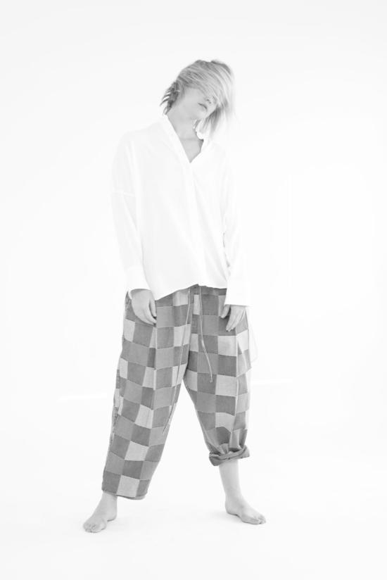  amente 셔츠 A Mente 칼라리스 루즈핏 긴팔 셔츠 화이트 - AMENTE