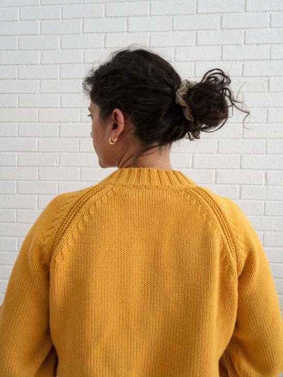  DAĒZA 가디건 다에자 코튼 알파카 래글런  마리골드 - OTHER BRANDS