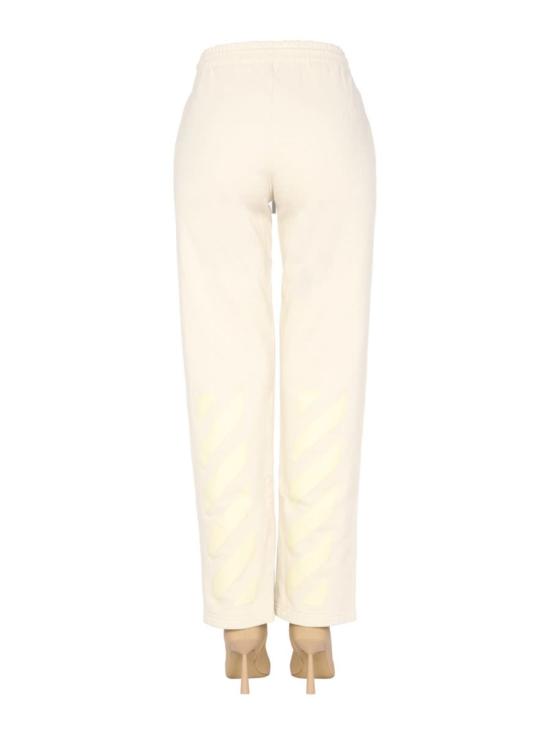  오프화이트 스트레이트 팬츠 러버 애로우 조깅 팬츠 화이트 - OFF WHITE