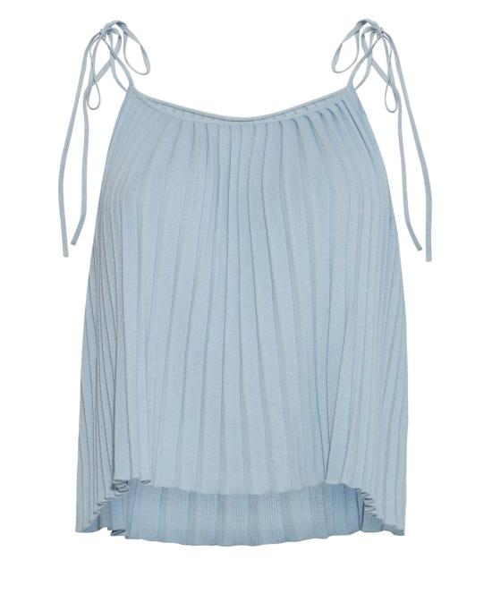  일레븐 식스 민소매 티셔츠 니트 발레리아 캐미 탱크 스카이 블루 - ELEVEN SIX