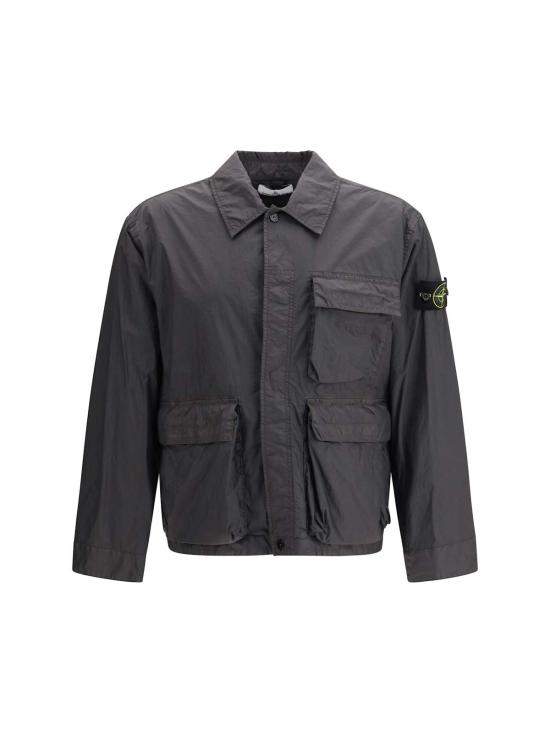  스톤 아일랜드 자켓 클래식 칼라 재킷