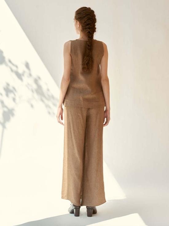  IKKIVI 스트레이트 팬츠 이키비 저스트 인 타임 코디 세트 브라운 - OTHER BRANDS