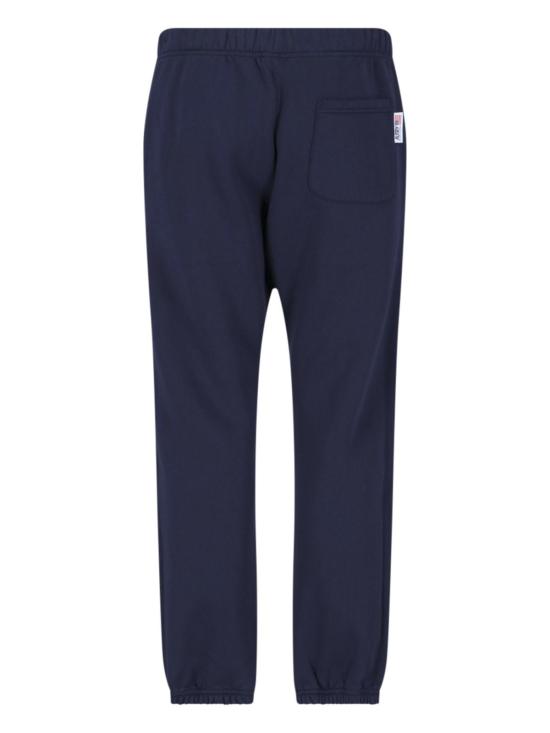  오트리 트레이닝/조거 팬츠 드로스트링 웨이스트 로고 트랙 팬츠 블루 - AUTRY