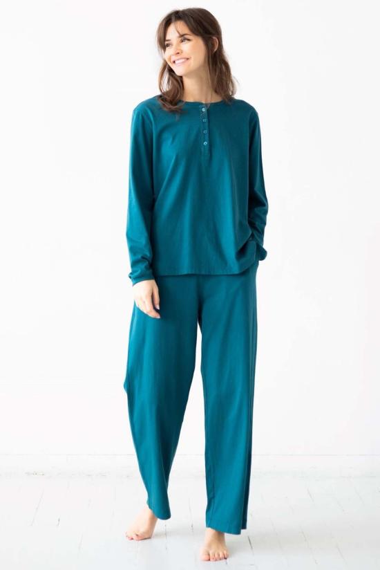  살루아 란제리 라운지 웨어 피마 코튼 스트레이트 레그 팬츠 - SALUA LINGERIE