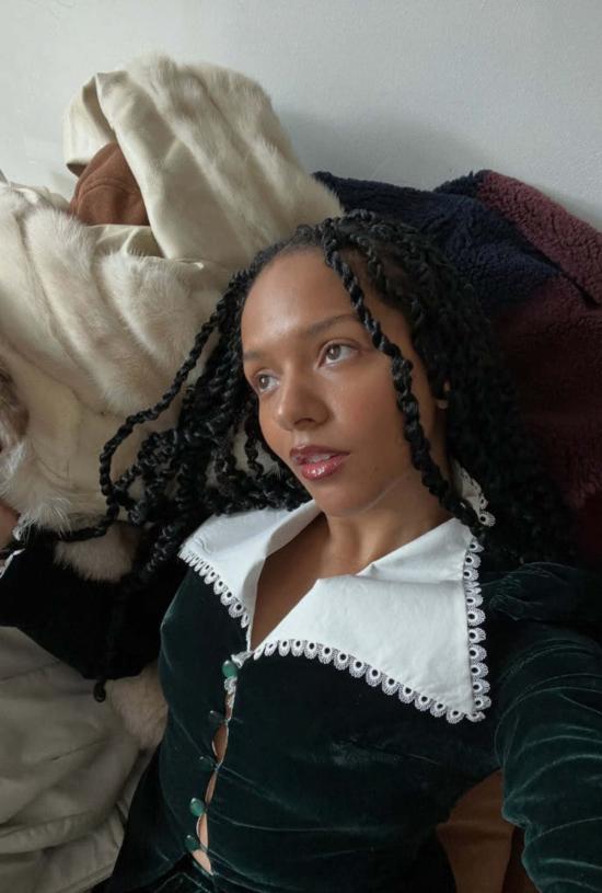  크리스티닛 자켓 아나이스 벨벳 재킷 - KRISTINIT