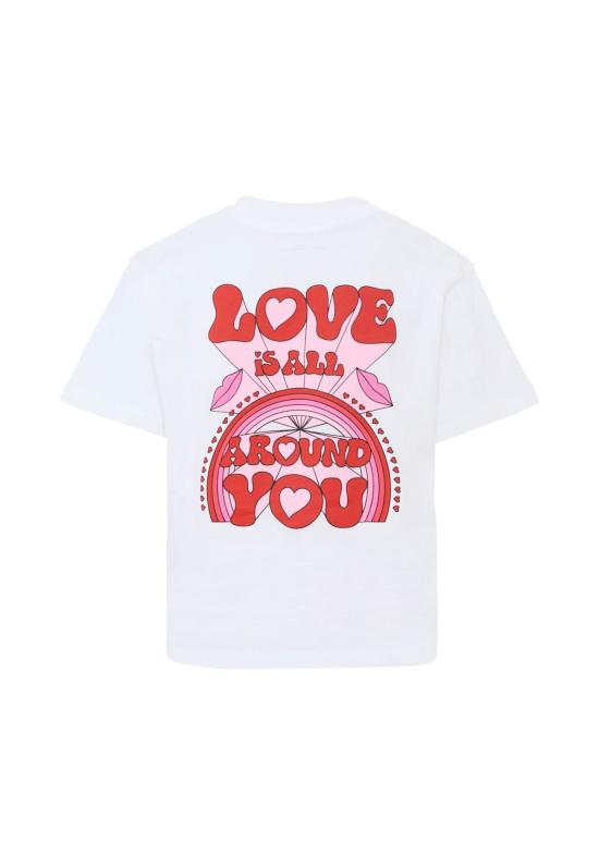  [키즈] 스텔라 맥카트니 탑 스텔라 매카트니 로고 티셔츠 (화이트) (어린이용)