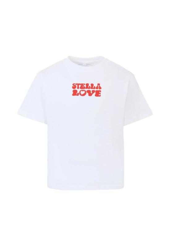  [키즈] 스텔라 맥카트니 티셔츠 스텔라 매카트니 로고 티셔츠 (화이트) (어린이용) - STELLA MCCARTNEY