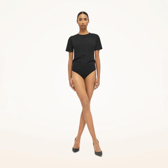  월포드 바디수트 티셔츠 울포드 오로라 퓨어컷 바디수트 - WOLFORD